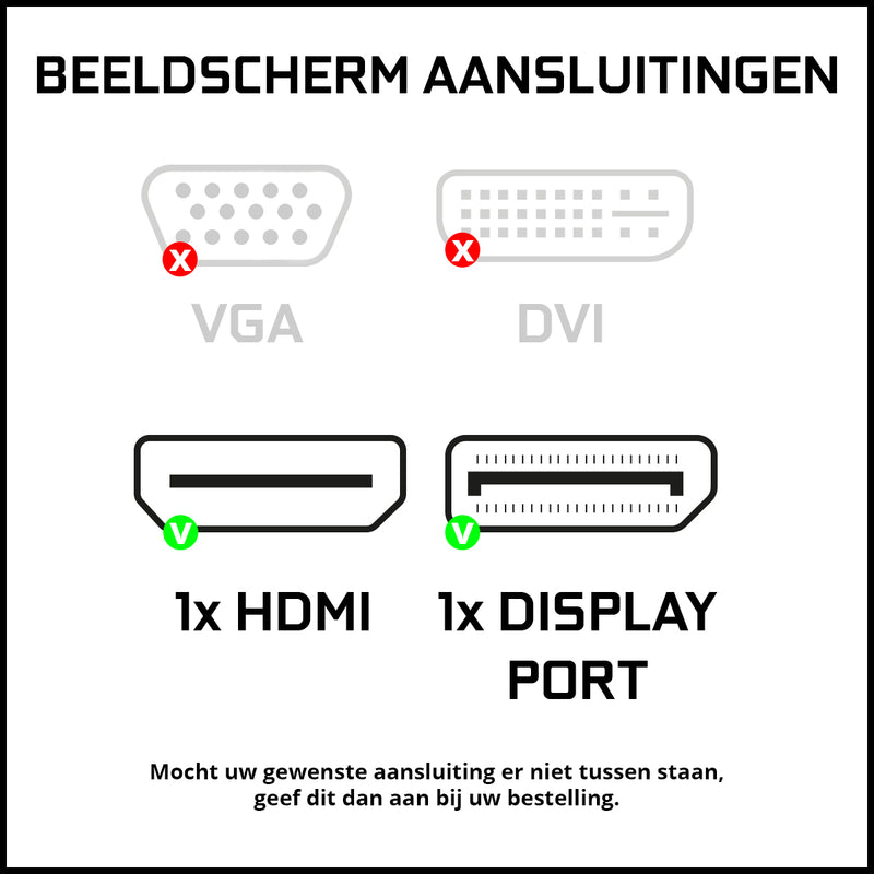 Screenon - Office Set - X105125 - V2 (OfficePC.X105125 + 27 inch monitor + keyboard + mouse)