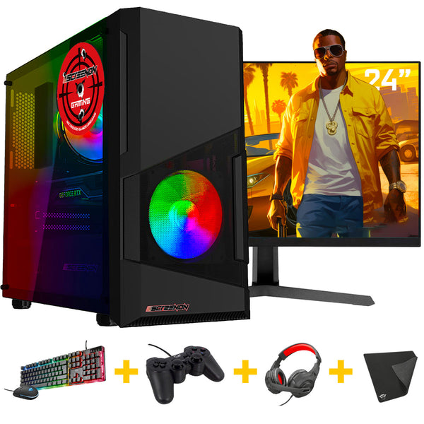 ScreenON - Gaming Set - X200126 - V1 (GamePC.X200126 + 24 Inch Monitor + Toetsenbord + Muis)