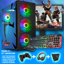 Screenon - Complete Fortnite Gaming PC sets - (Game PC + 27 inch monitor + keyboard + mouse + controller)