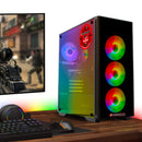 ScreenON - Gaming Set T46187 - W2 (GamePC.T46187 + 24 Inch Monitor + Toetsenbord + Muis & Muismat + Headset & Houder)