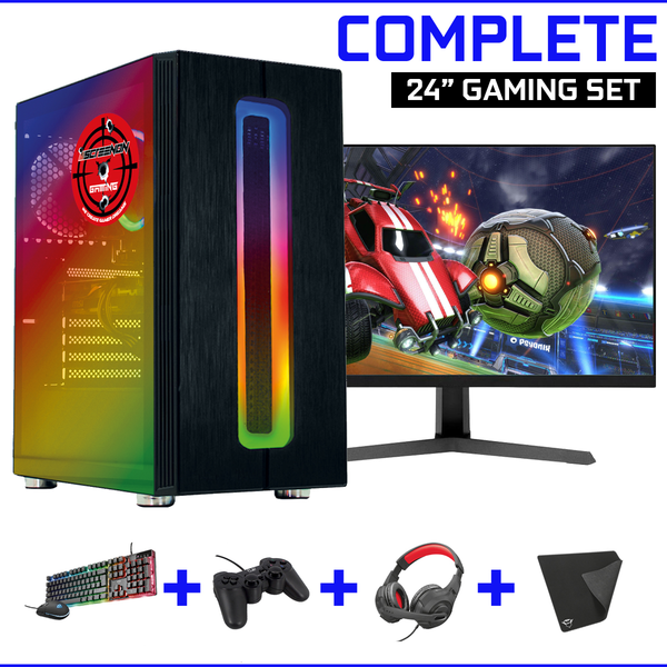 Screenon - Gaming Set - x100128 - (Gamepc.x100128 + 24 Zoll Monitor + Tastatur + Maus)