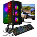 ScreenON - Gaming Set - Y52084 - V2 (GamePC.Y52084 + 27 Inch Monitor + Toetsenbord + Muis)
