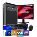Intel Compleet PC SET | Intel Core i5 | 16 GB DDR4 | 500 GB SSD + 24 Inch Monitor + Muis + Toetsenbord | Windows 11 Pro + WiFi & Bluetooth