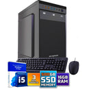 Intel Compleet PC SET | Intel Core i5 | 16 GB DDR4 | 500 GB SSD + Muis & Toetsenbord | Windows 11 Pro + WiFi & Bluetooth