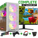 Screenon - Gaming Set - B2 (Basic GamePC + 24 inch monitor + keyboard + mouse)