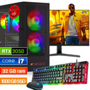ScreenON - Intel Core i7 - 1000GB SSD - 32GB RAM - RTX 3050 - Gaming Set - V92023524 (24" Monitor + Toetsenbord + Muis)