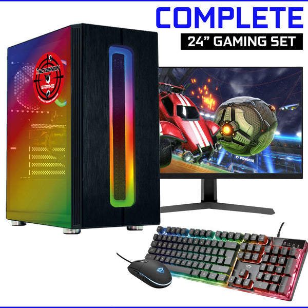 ScreenON - Gaming Set - X105128 - (GamePC.X105128 + 24 Inch Monitor + Toetsenbord + Muis)