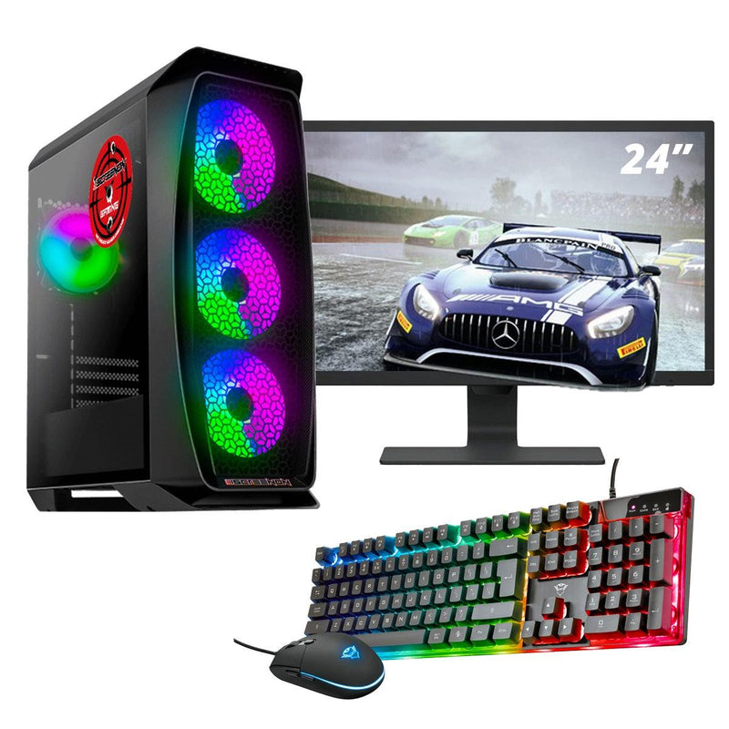 ScreenON - Gaming Set - Colour Maniac - V1 (GamePC + 24 Inch Monitor + Toetsenbord + Muis) - ScreenOn