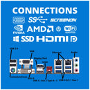 ScreenON - Intel Core i7 - 2TB M.2 SSD - 32GB RAM - RX 6800 - Home/OfficePC.Z68070 - ScreenOn