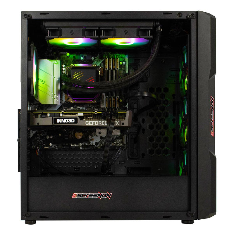 ScreenON - Ryzen 7 - 480GB M.2 SSD + 1TB HDD - RTX-3060 Ti - GamePC.Y52084 - WiFi - ScreenOn