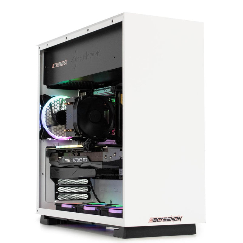 ScreenON - White Widow - Intel Core i9 - 480GB M.2 SSD + 1TB HDD - RTX 3060Ti - GamePC.X621828 - WiFi - ScreenOn