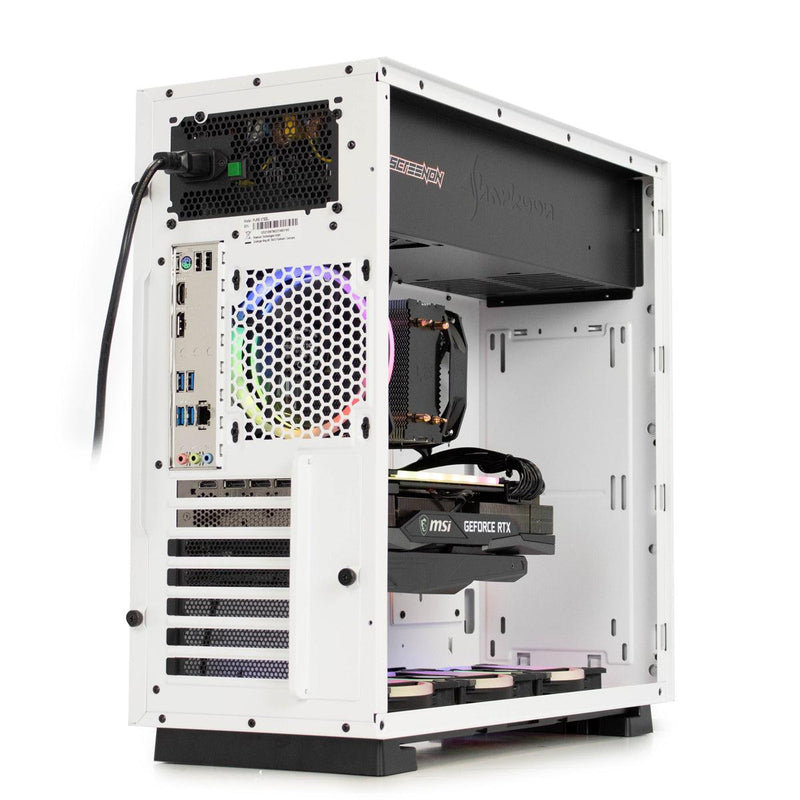 ScreenON - White Widow - Intel Core i9 - 480GB M.2 SSD + 1TB HDD - RTX 3060Ti - GamePC.X621828 - WiFi - ScreenOn