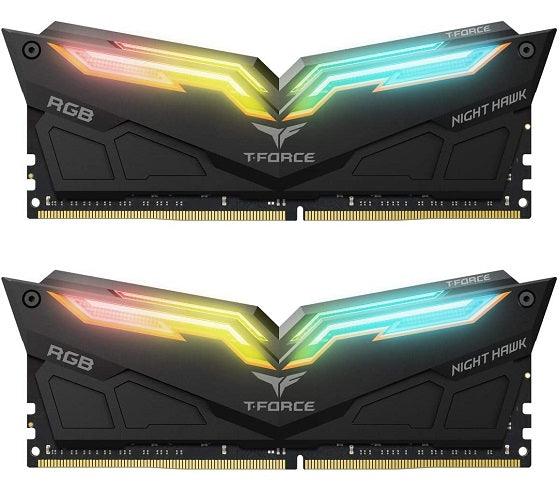 Team Group T-Force Night Hawk RGB - DDR4 - 32GB (2x16GB) - 3200MHz - ScreenOn